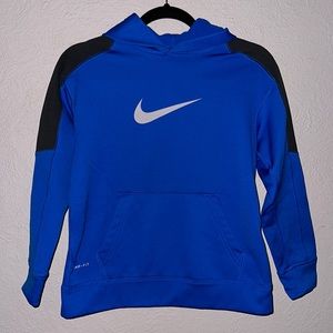 Blue Nike kids pull over size 10/12 M ( hoodie )